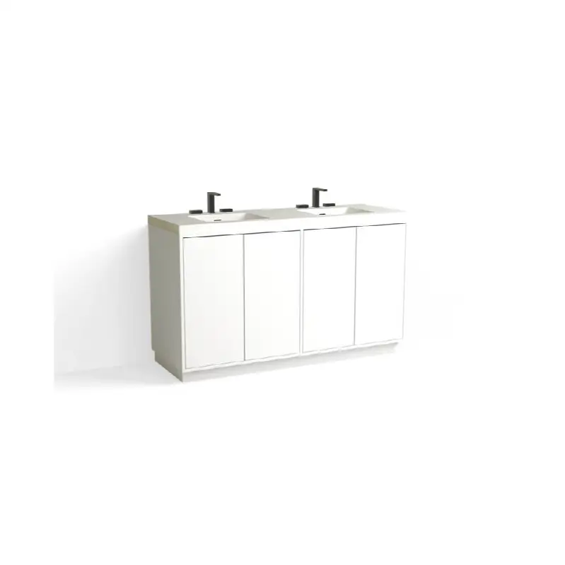 Terra Vanity, 60"W, 34"H in C1 White