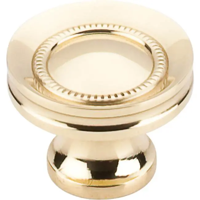 Button Faced 1 1/4" Diameter Round Knob