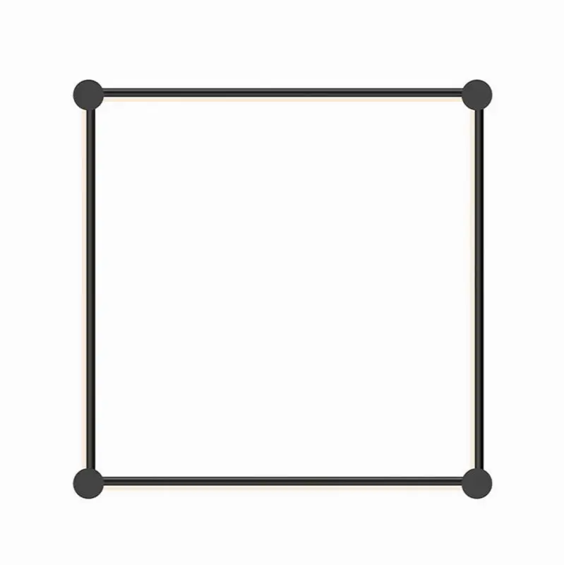 24" Square LED Wall Bar