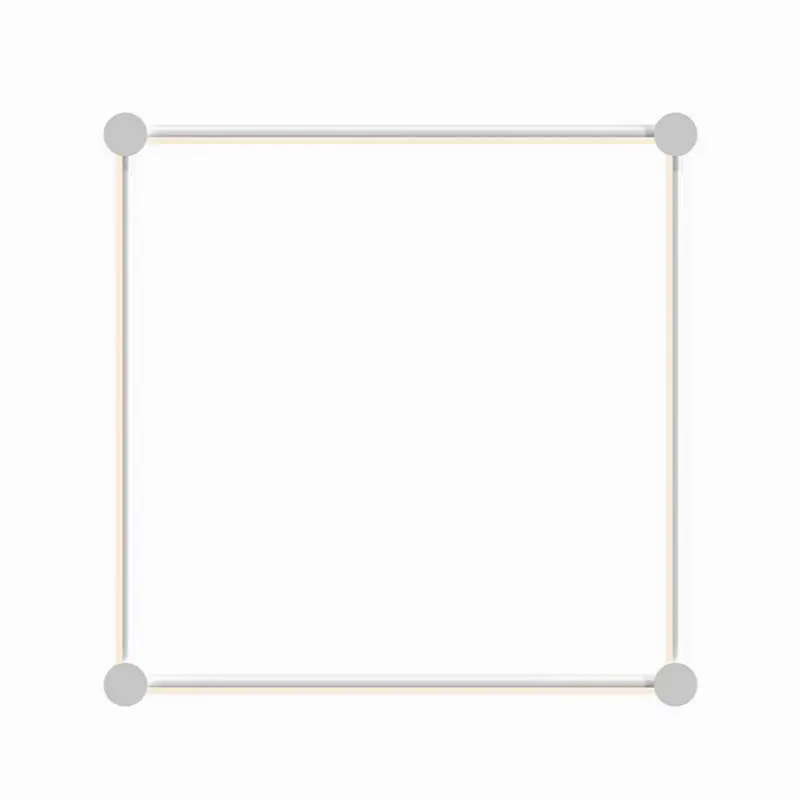 24" Square LED Wall Bar