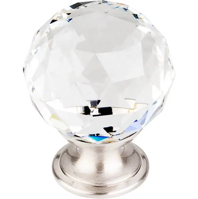 Clear Crystal 1 3/8" Diameter Round Knob