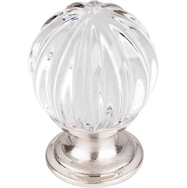 Clear Melon Crystal 1 1/8" Diameter Round Knob