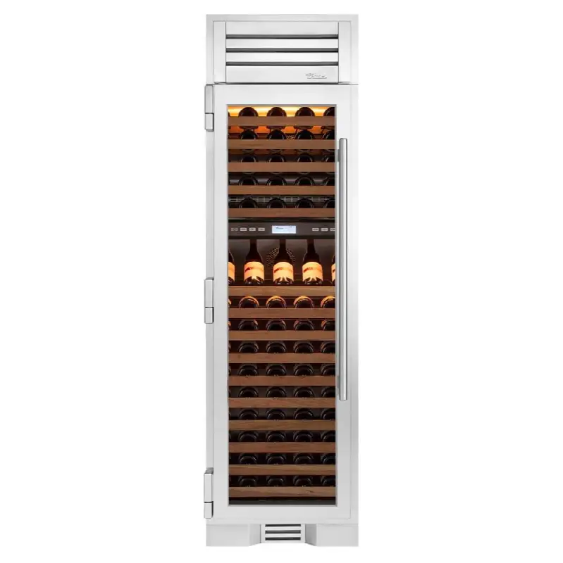 24Inch Column - 105 Bottle Dual Zone Wine - Glass Door - Hinged Left (L)