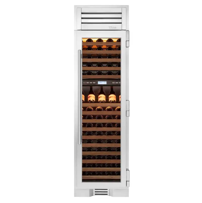 24Inch Column - 105 Bottle Dual Zone Wine - Glass Door - Hinged Right (R)