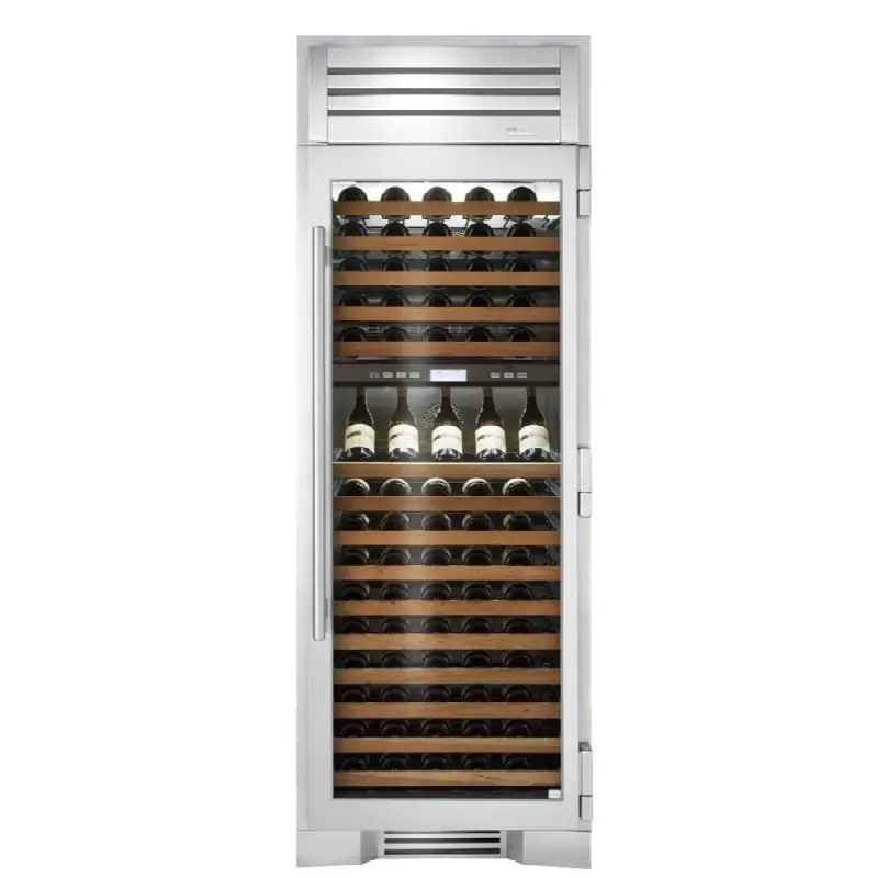30Inch Column - 150 Bottle Dual Zone Wine - Glass Door - Hinged Left (L)