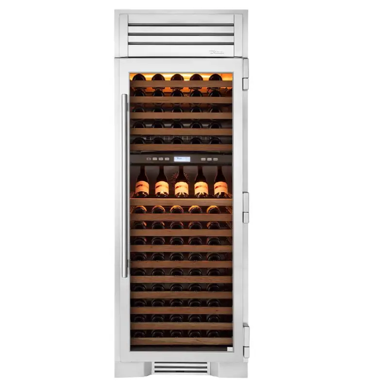 30Inch Column - 150 Bottle Dual Zone Wine - Glass Door - Hinged Right (R)