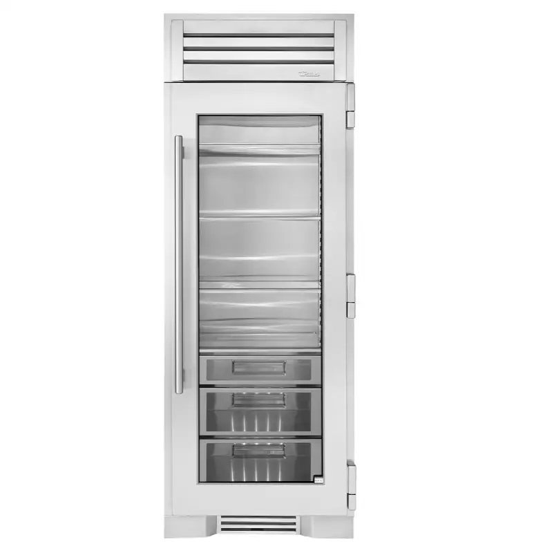 30Inch Column - All Refrigerator - Stainless Glass Door - Hinged Right (R)