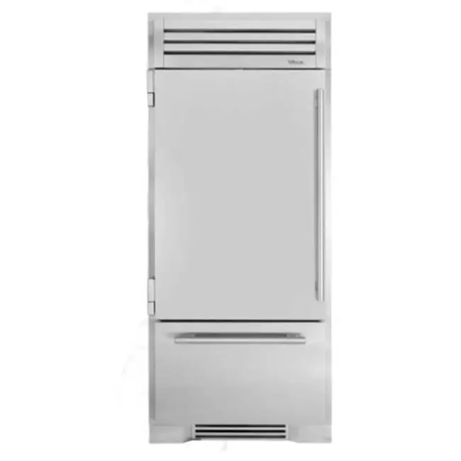36" Refrigerator/Bottom Freezer - Stainless Steel - Stainless Solid Door - Hinged Left (L)