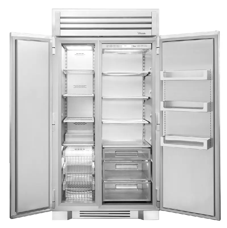 42Inch Side By Side Refrigerator/Freezer - Stainless Steel - Integrated Ice