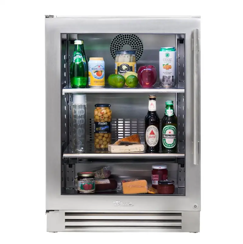 Stainless Glass - 2 Glass Shelves - Hinge Left (L)