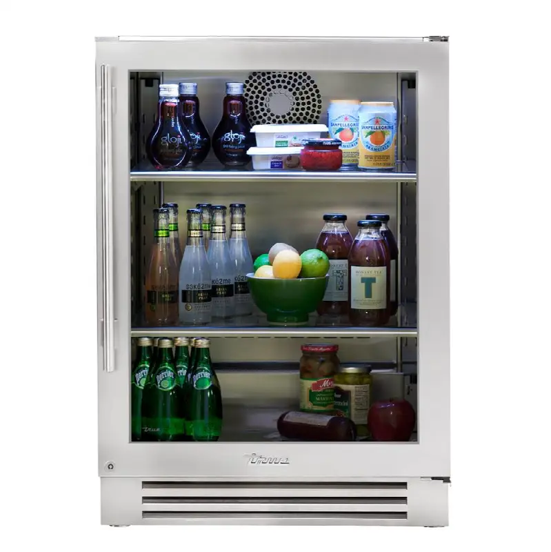 Stainless Glass - 2 Glass Shelves - Hinge Right (R)