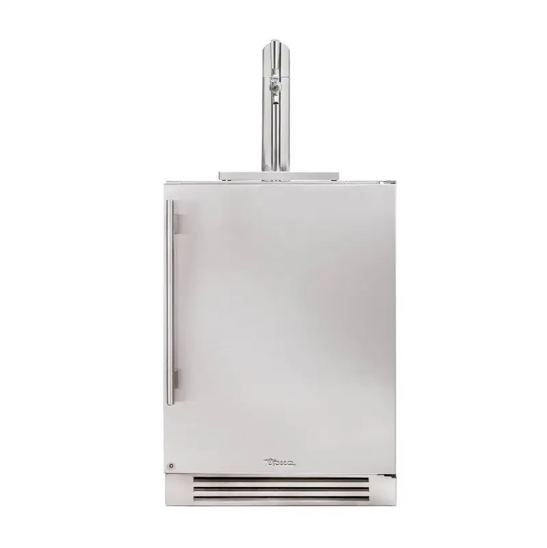 Stainless Door with Lock - Single Tap - 1 Floor Shelf - Hinge Right (R)