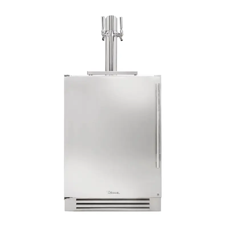 Stainless Door with Lock - Dual Tap - 1 Floor Shelf - Hinge Left (L)