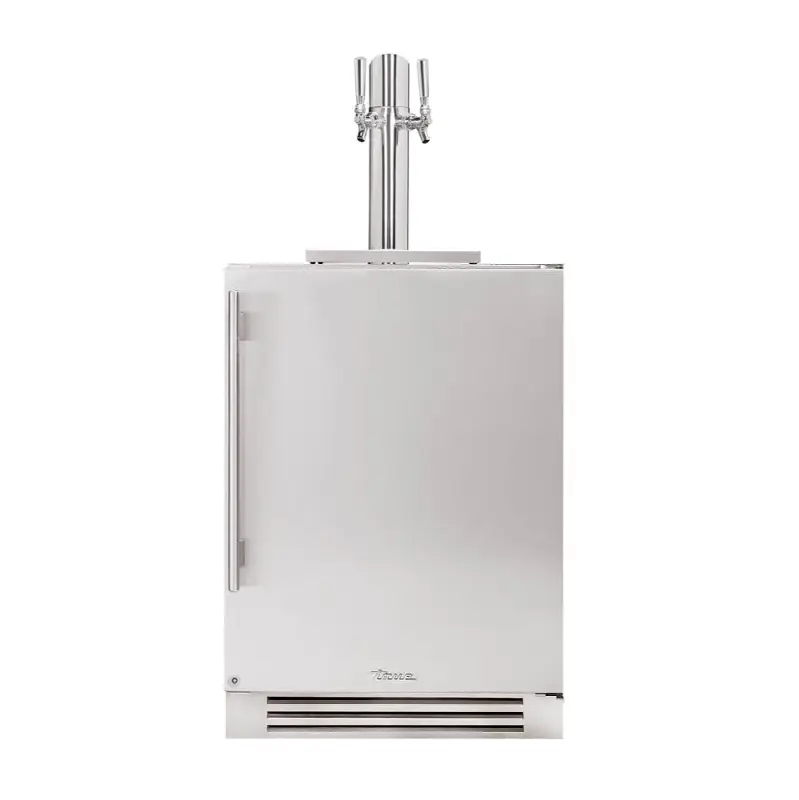 Stainless Door with Lock - Dual Tap - 1 Floor Shelf - Hinge Right (R)