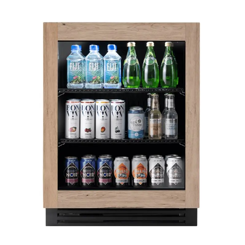 Overlay Panel Ready/Glass - 2 Black Wire Shelves - Hinge Left (Lg) - Build To Order