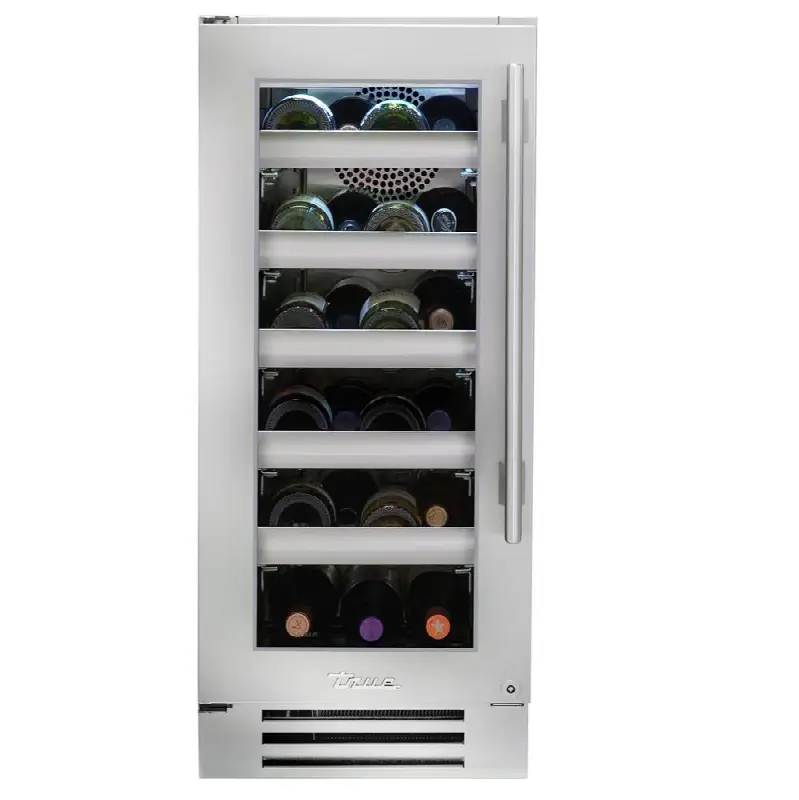 Stainless Glass - 5 Pullout Wine, 1 Floor Cradle - Hinge Left (L)
