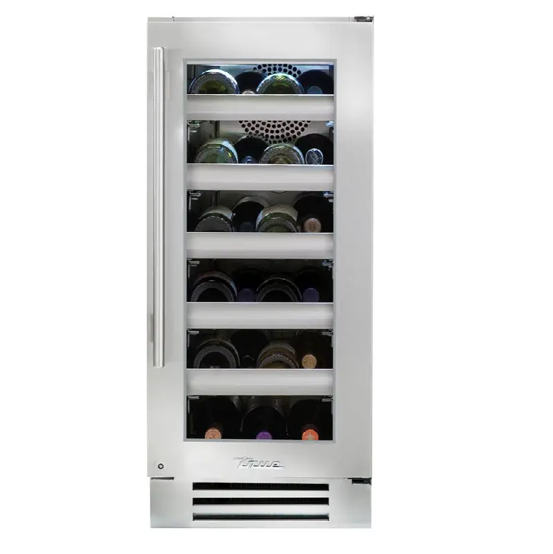 Stainless Glass - 5 Pullout Wine, 1 Floor Cradle - Hinge Right (R)