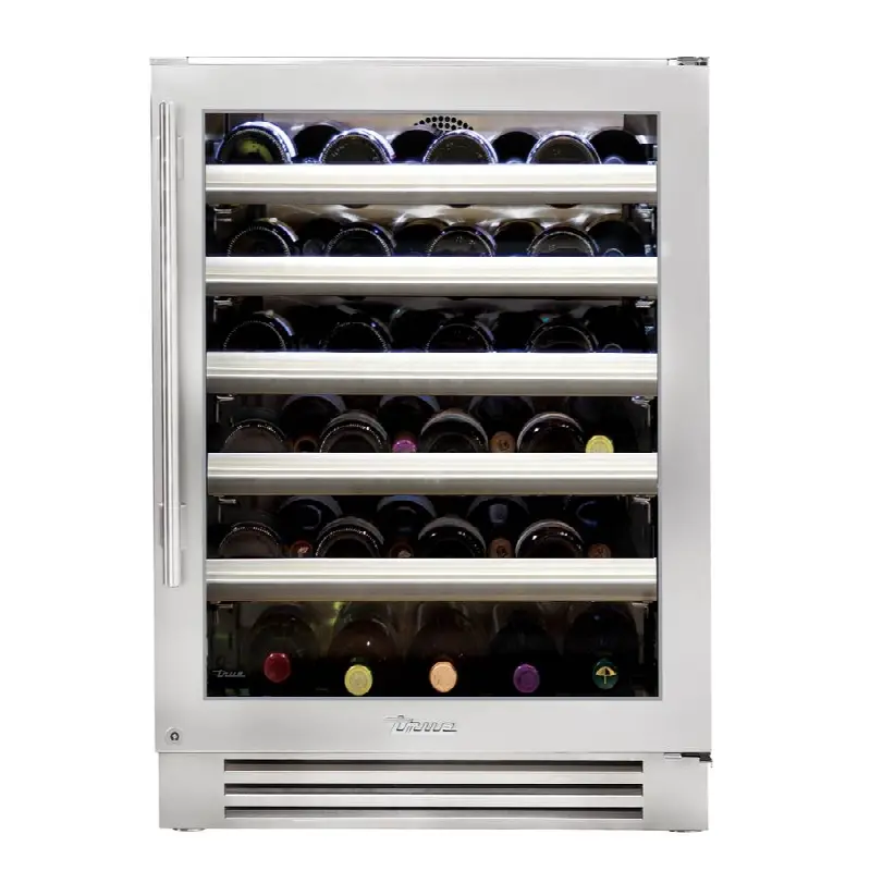 Stainless Glass - 5 Pullout Wine, 1 Floor Cradle - Hinge Right (R)