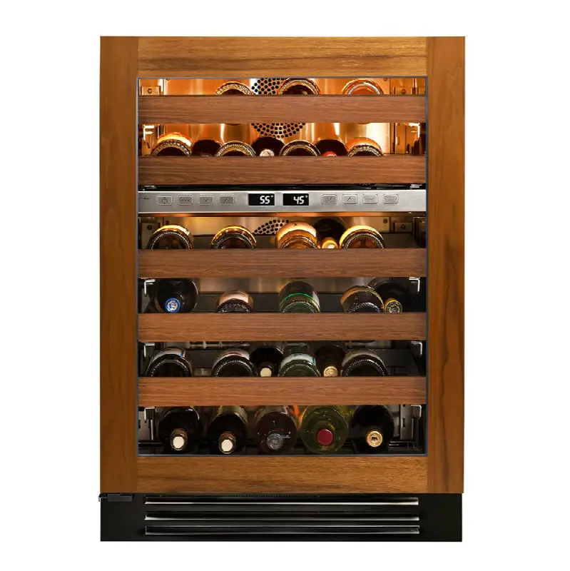 Panel Ready/Glass - 5 Pullout Wine 1 Floor Cradle - Hinge Left (L)