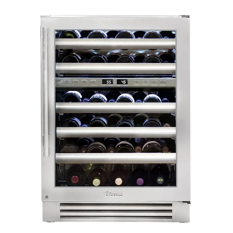 Stainless Glass - 5 Pullout Wine, 1 Floor Cradle - Hinge Right (R)