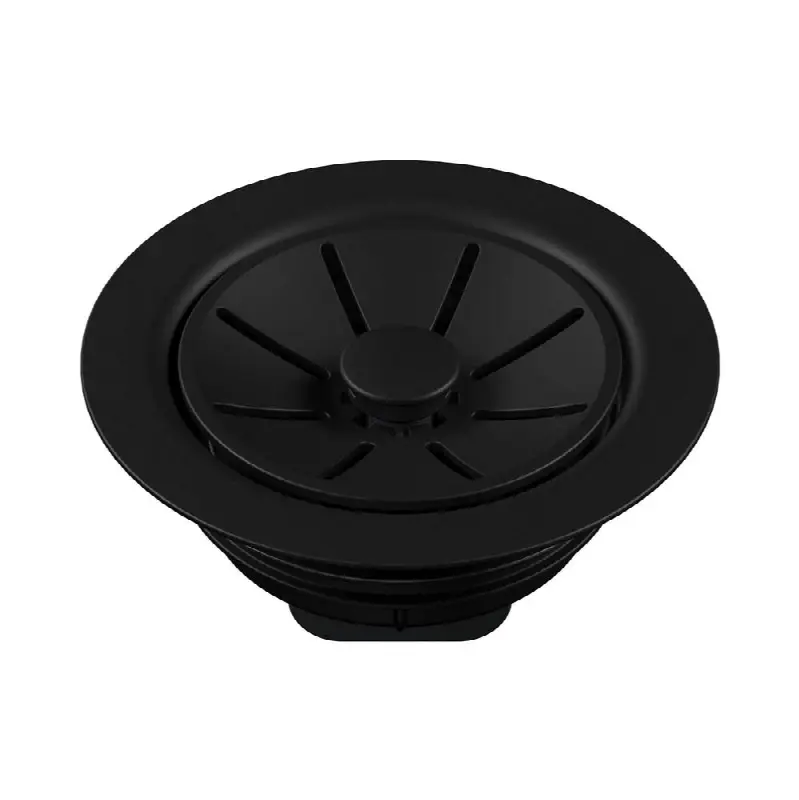 Essential Silgranit Color-Matched Disposal Flange - Coal Black