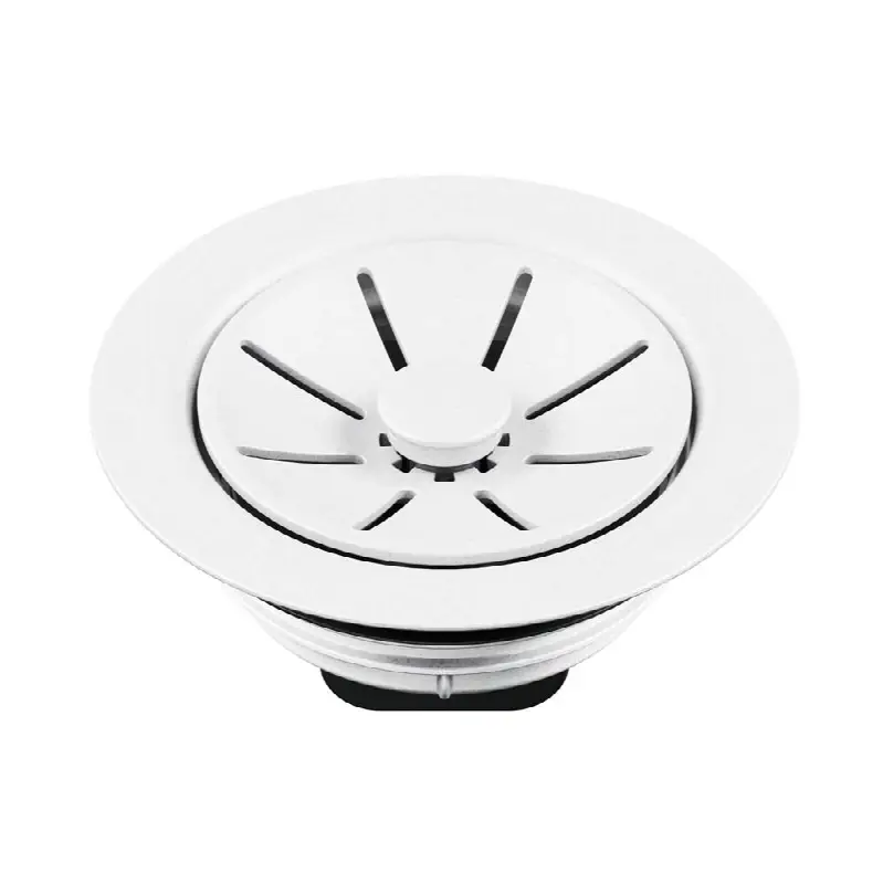 Essential Silgranit Color-Matched Disposal Flange - White