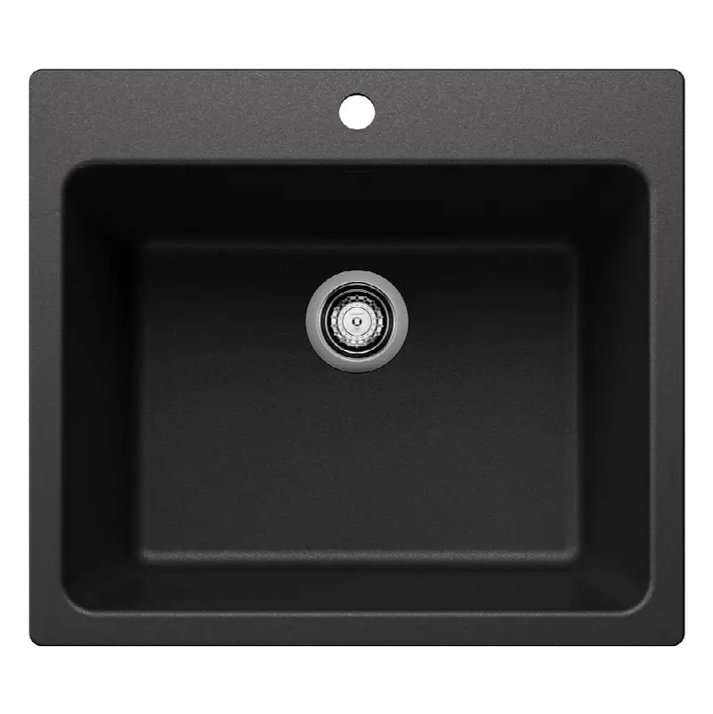 Liven Silgranit 25" Single Bowl Dual Mount Laundry Sink