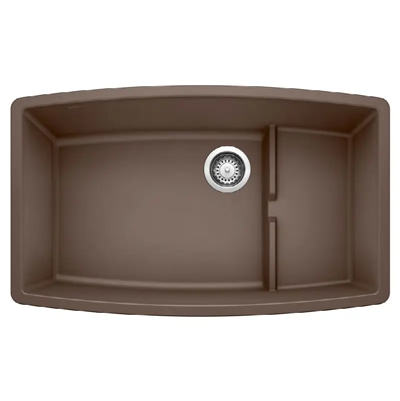 Performa Cascade Silgranit 32" Single Bowl Undermount Kitchen Sink with Colander