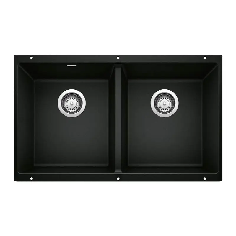Precis Silgranit 29" 50/50 Double Bowl Undermount Kitchen Sink