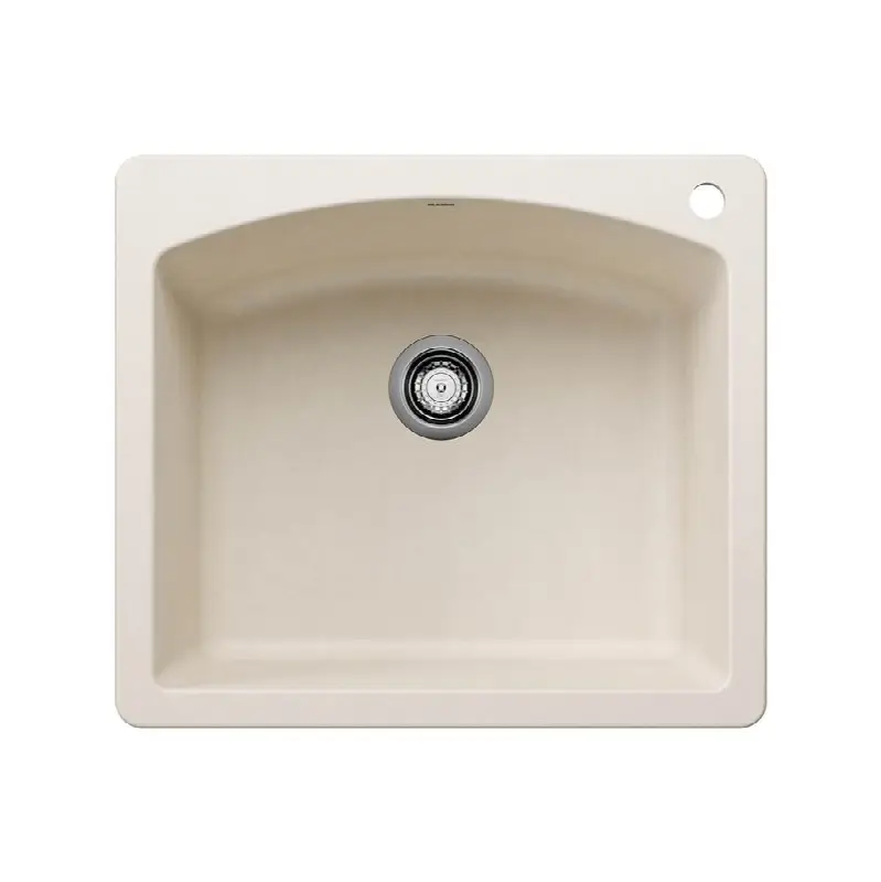 Diamond Silgranit 25" Single Bowl Dual Mount Kitchen Sink