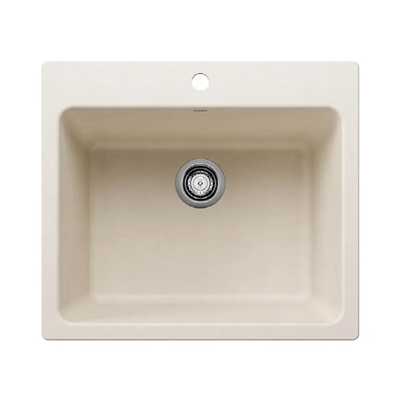Liven Silgranit 25" Single Bowl Dual Mount Laundry Sink
