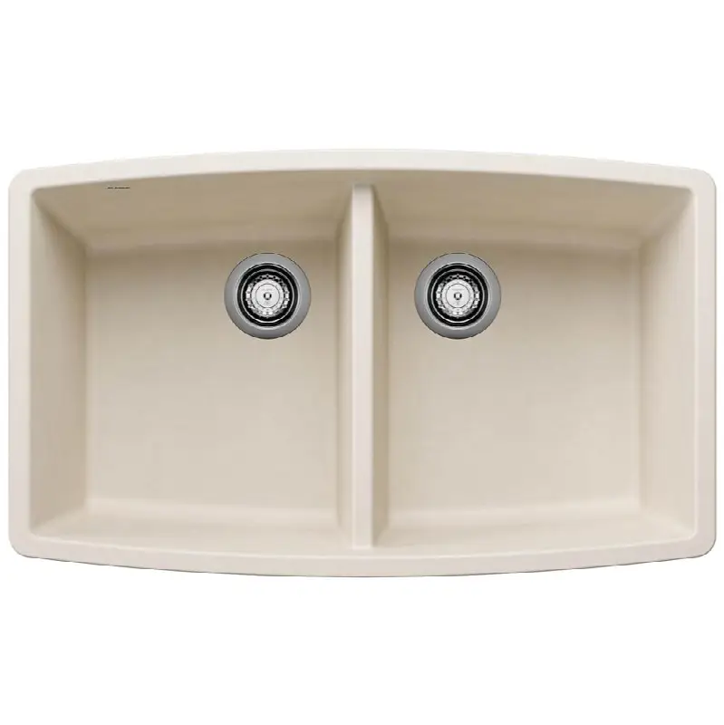 Performa Silgranit 33" 50/50 Double Bowl Undermount Kitchen Sink