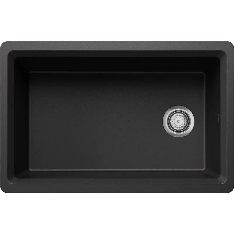 Inteos Silgranit 30" Single Bowl Reversible Undermount Workstation Kitchen Sink - Anthracite