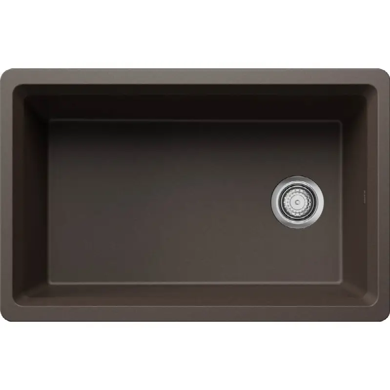 Inteos Silgranit 30" Single Bowl Reversible Undermount Workstation Kitchen Sink - Café