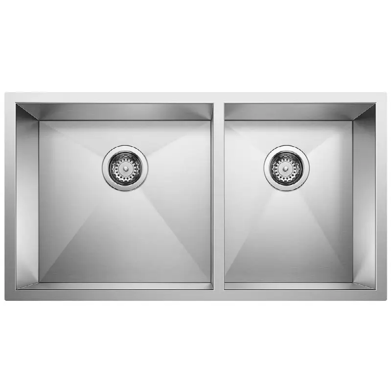 Precision R10 33" 60/40 Double Bowl Undermount Stainless Steel Kitchen Sink