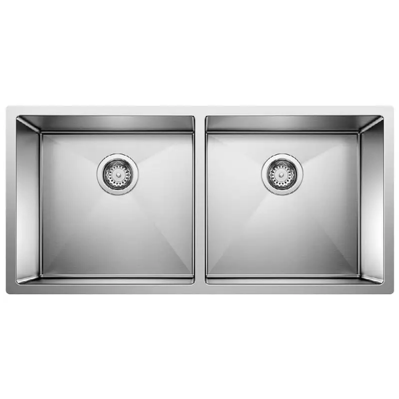 Precision R10 37" 50/50 Double Bowl Undermount Stainless Steel Kitchen Sink