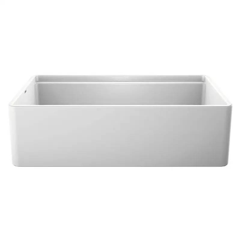Profina 36" Single Bowl Apron-Front Fireclay Farmhouse Sink - White