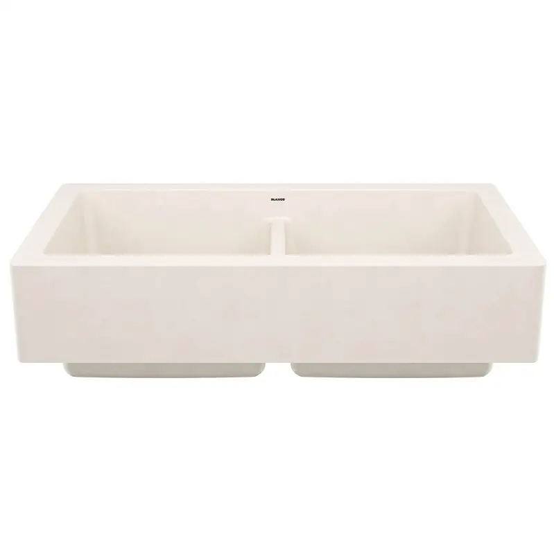Vintera Silgranit 33" Double Bowl Apron-Front Farmhouse Sink