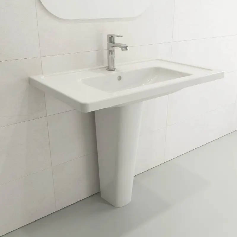 Taormina Pedestal Base Fireclay 27.25 in.
