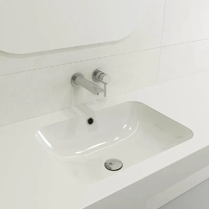 Scala Undermount Sink Fireclay 21.75 in. with Overflow