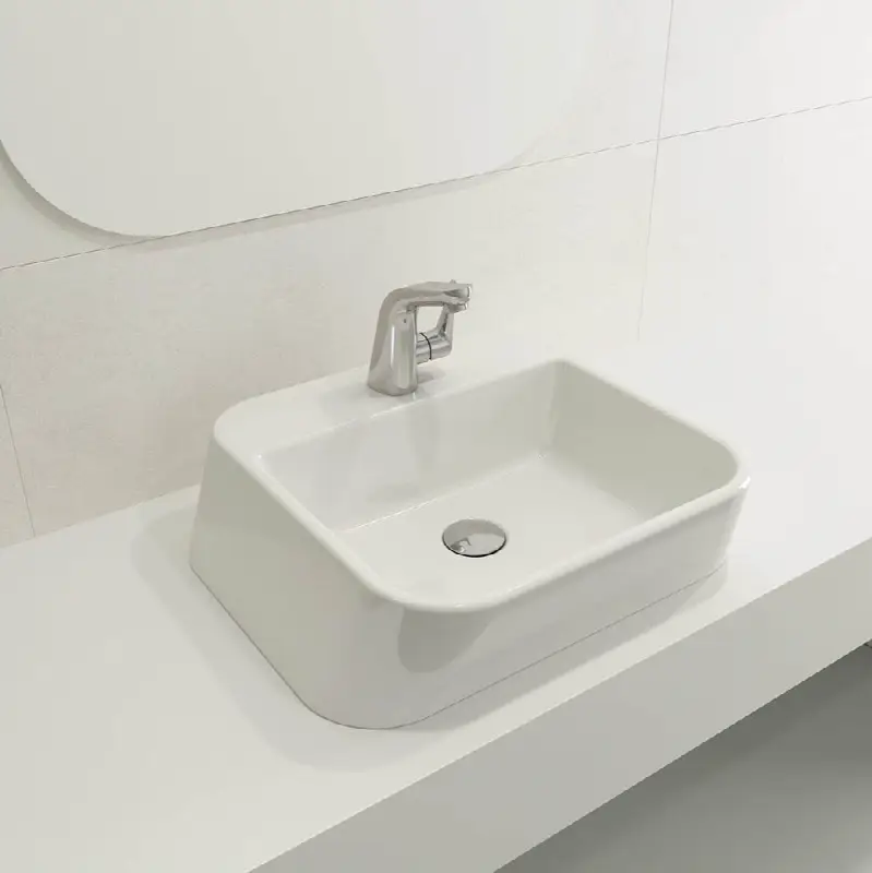 Firenze Vessel Fireclay 19.75 in. 1-Hole