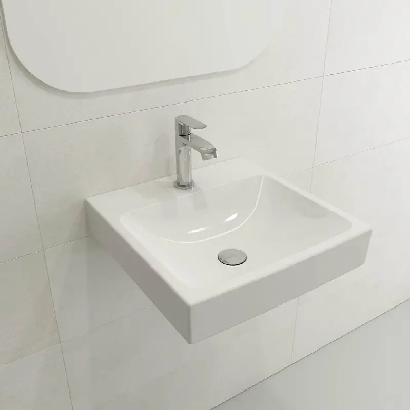 Scala Arch Wall-Mounted Sink Fireclay 19 in. 1-Hole