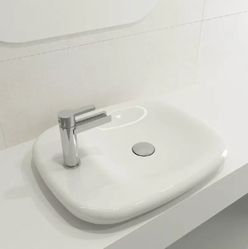 Fenice Vessel Fireclay 21.75 in. 1-Hole