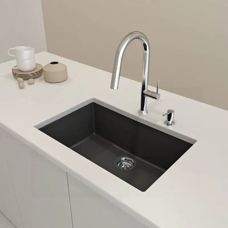 Campino Uno Dual-Mount 27". Single Bowl Granite Composite Kitchen Sink