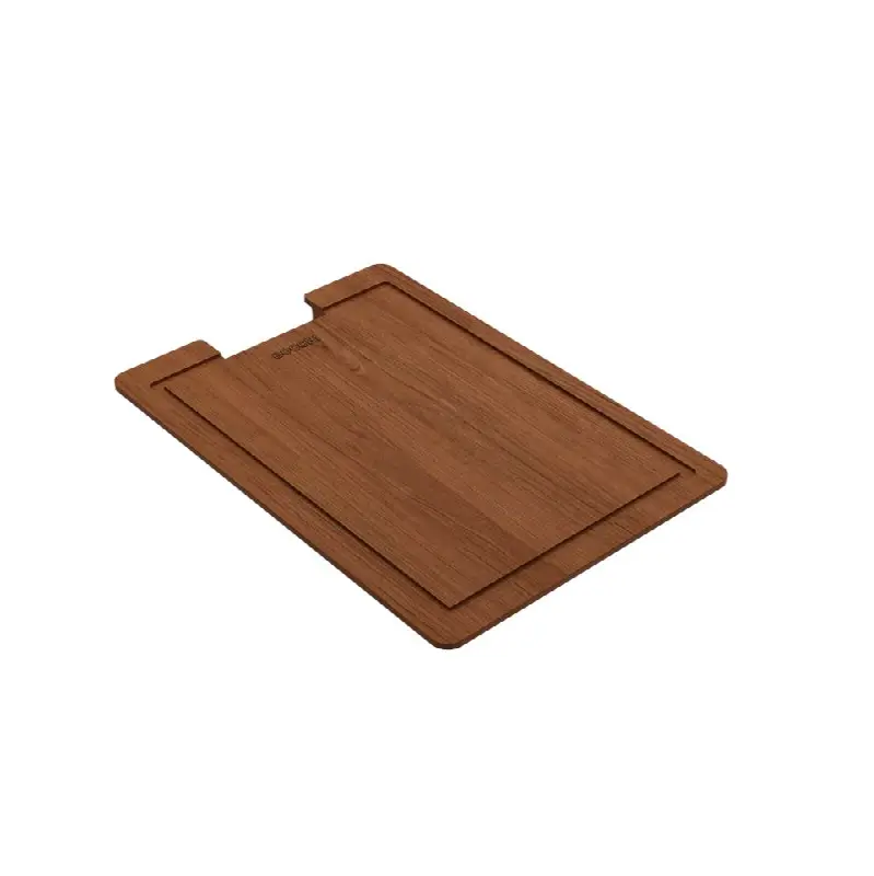 Wooden Cutting Board for Workstation Sinks w/ handle - Sapele Mahogany Wood