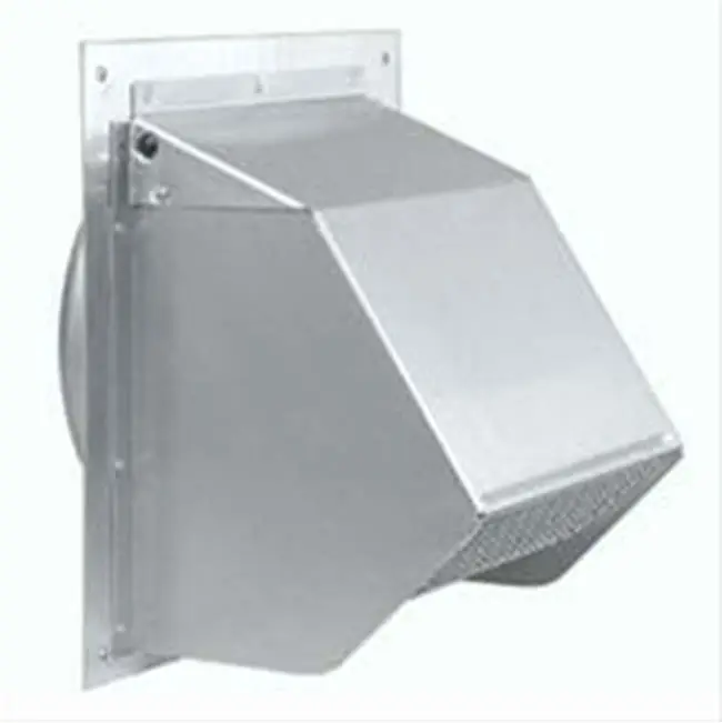 Aluminum Fresh Air Inlet Wall Cap For 6" Round Duct With Bird Screen