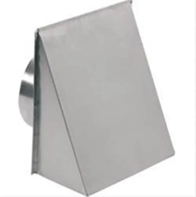 Aluminum fresh air inlet wall cap for 8" round duct