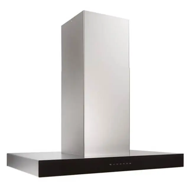 ISPIRA ISLAND 36" 600 CFM SS Black Glass