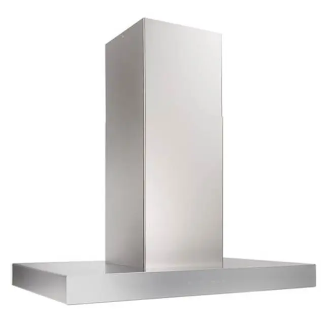 ISPIRA ISLAND 36" 600 CFM SS Brushed Gray Glass