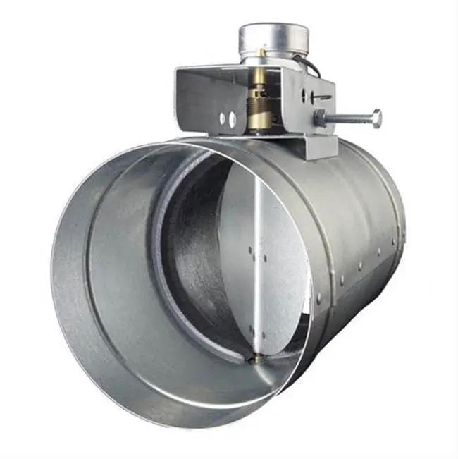 Make-Up Air Damper - direct wire, 8"